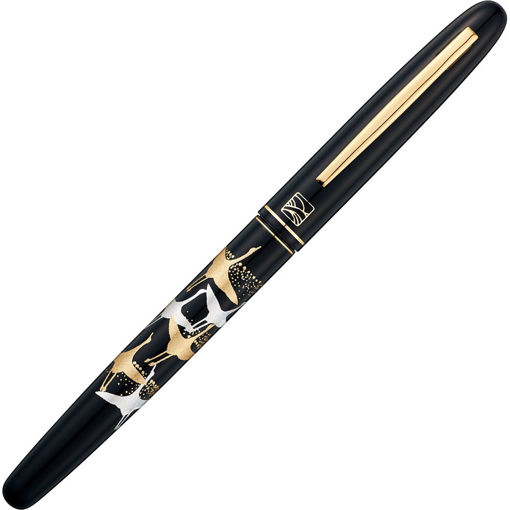 DU184-415 くれ竹万年毛筆 蒔絵物語 呉竹 鶴寿黒色 DU184-415 - 【通販