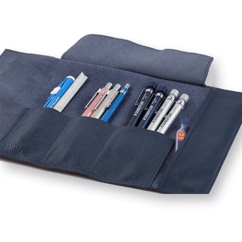 900 LC-NA レザーペンケース ステッドラー ネイビー色 900 LC-NA