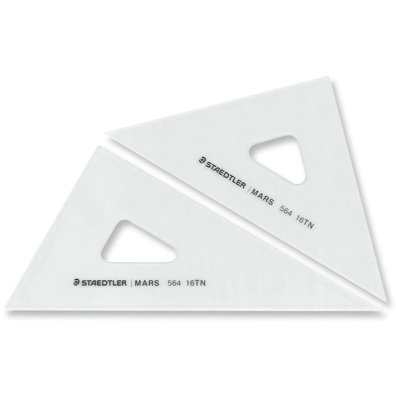 564 16 TN 三角定規 ステッドラー 規格16cm 厚さ2.5mm 1組 564 16 TN