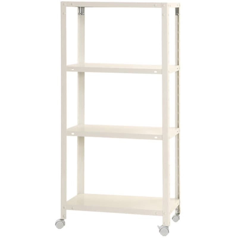 NSTR-K436 スマートラック(キャスター付) キタジマ 荷重80kg ホワイト色 高さ1235mm奥行400mm  NSTR-K436