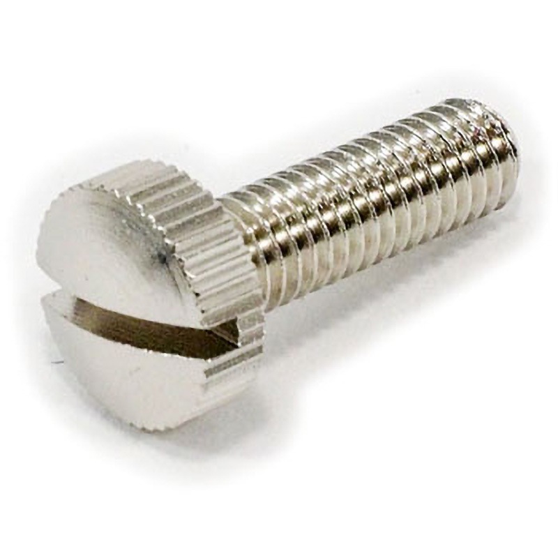 6×20 ECO-BS スリワリ付ローレットビス (黄銅(低カドミ材)・ニッケル