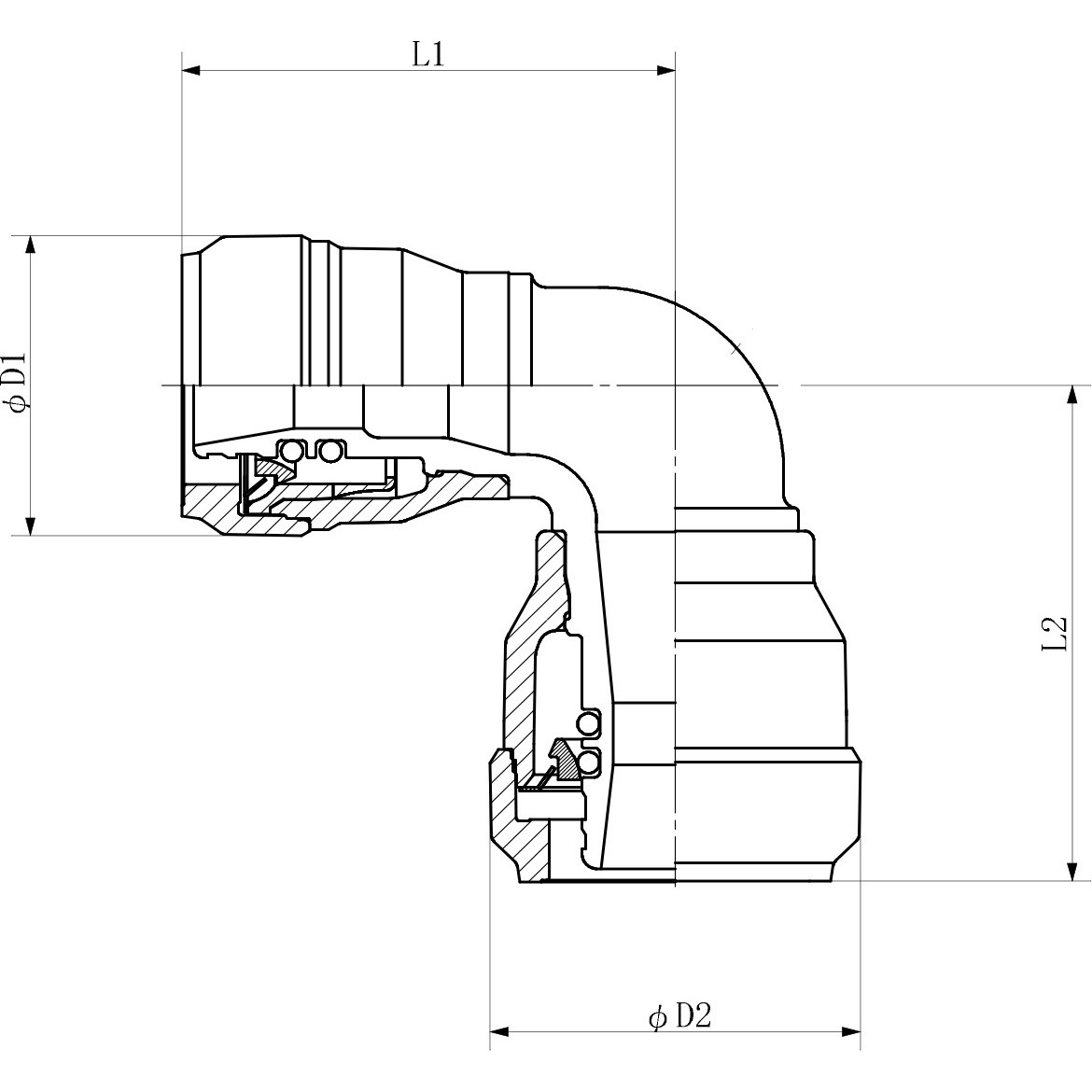 SML202 エスロカチットS エルボ(砲金製) セキスイ 呼び径20×13 SML202 エスロカチットS エルボ(砲金製) セキスイ 呼び径20×13
