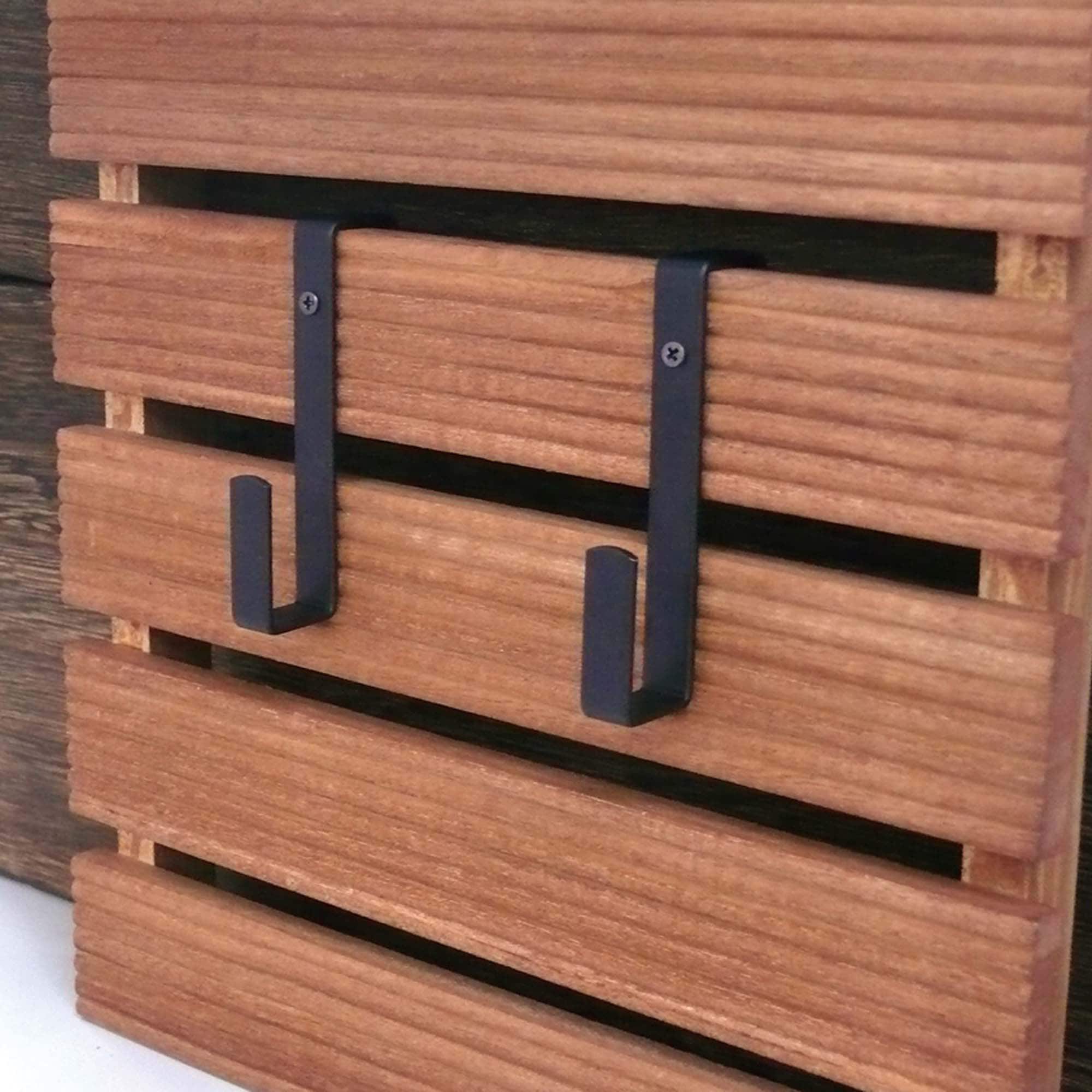 アンティーク金物 ツヤ消し黒 Z型金具 WAKI(和気産業) フック(吊り金具