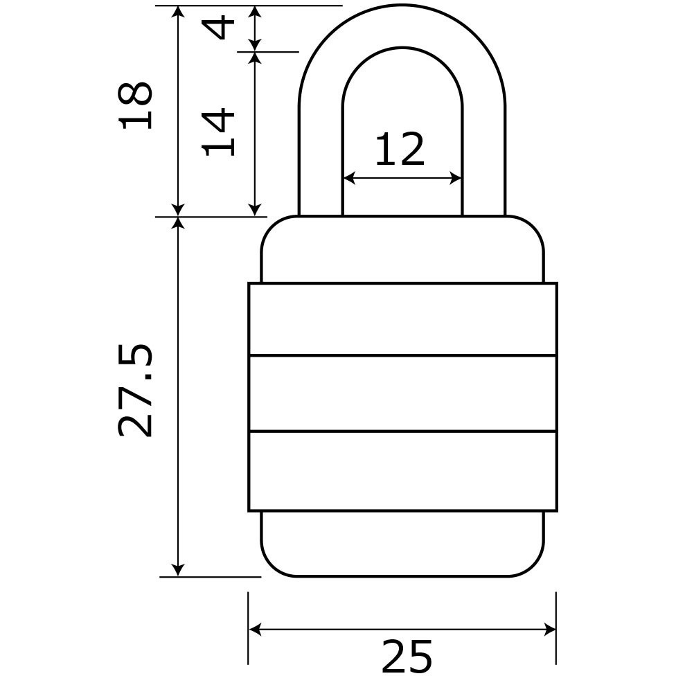 デカ文字感触錠 3段 1個 大阪金具 【通販モノタロウ】