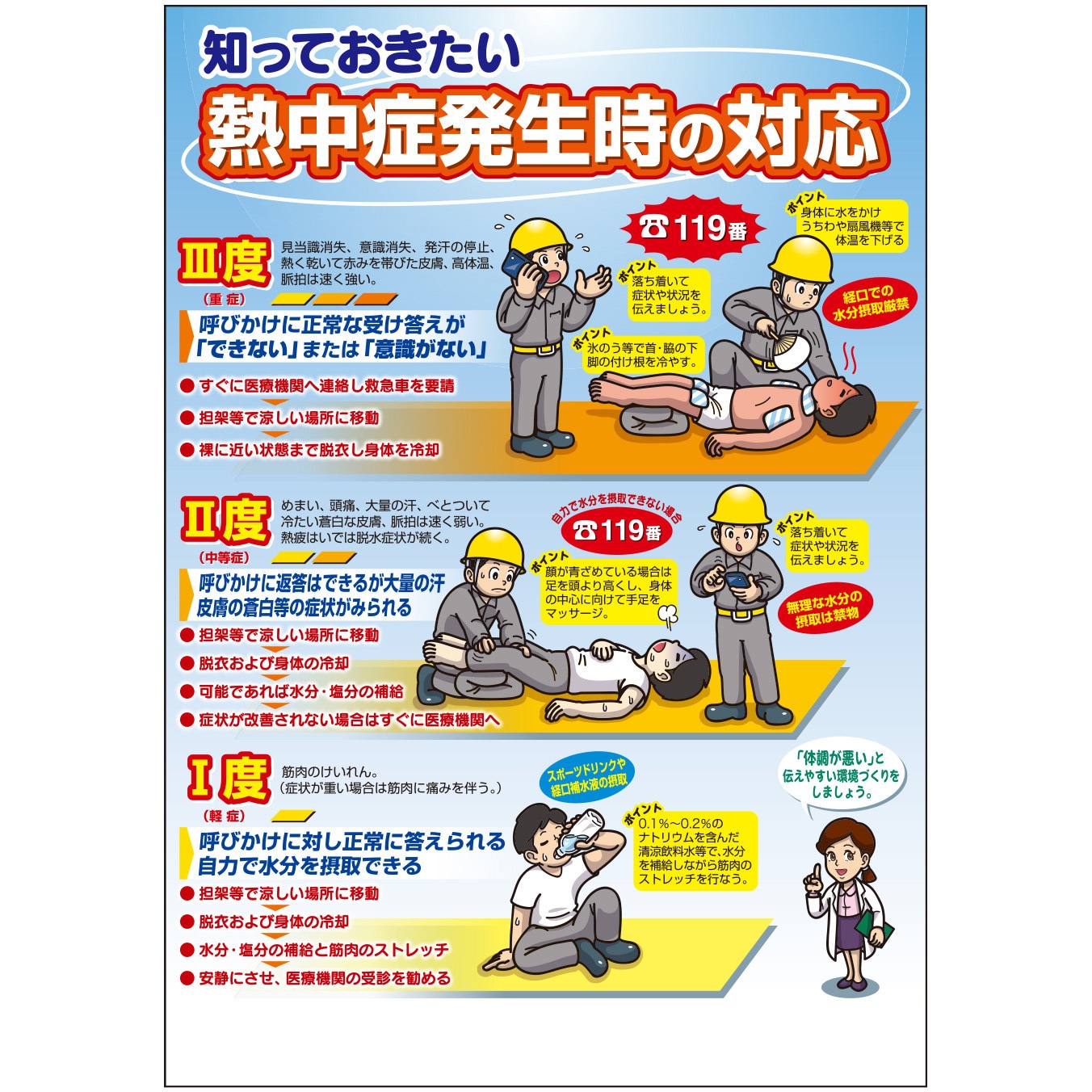 CN15 熱中症対策ポスター 1枚 つくし工房 【通販サイトMonotaRO】