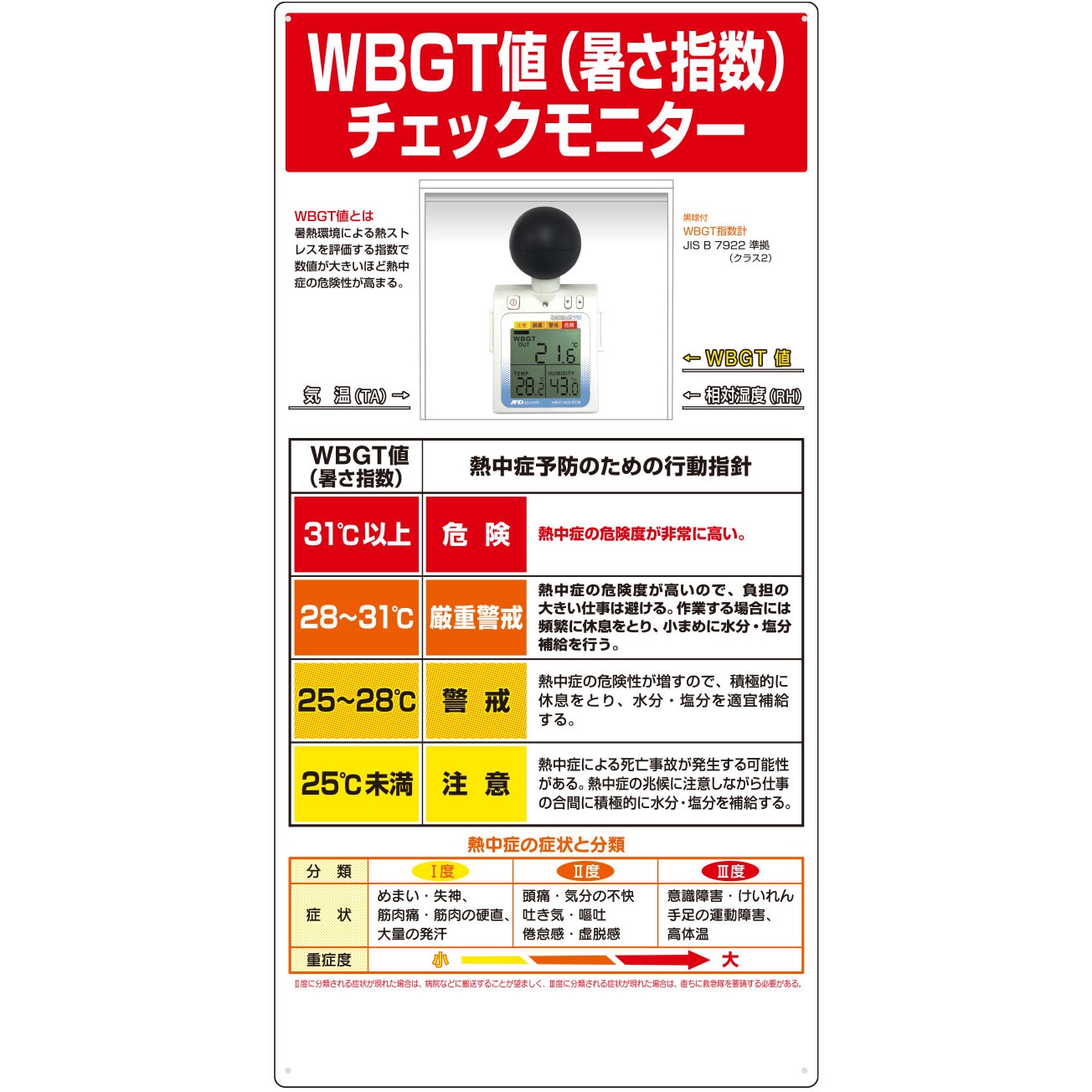 Cn1007 みはりん坊プロ付熱中症対策標識 つくし工房 Cn1007 1台 通販モノタロウ