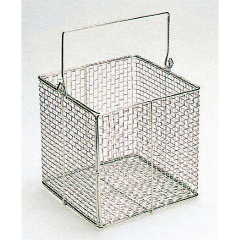 特中 ステンレス角型洗浄カゴ(SUS304製) コクゴ 特中サイズ 外形寸法250×250mm