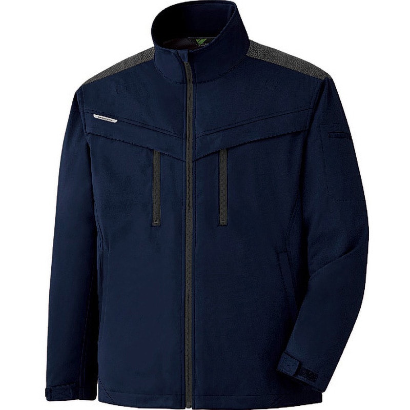 VE2007-UE-M VERDEXCEL ストレッチ防寒ジャンパー VE2007 ミドリ安全 ネイビー色 M着丈65cm