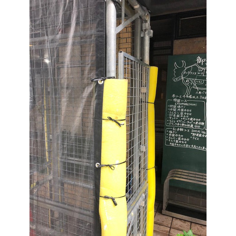 SHEET-ROPE-80BK1000P シート紐(黒) まつうら工業 幅6mm長さ80cm