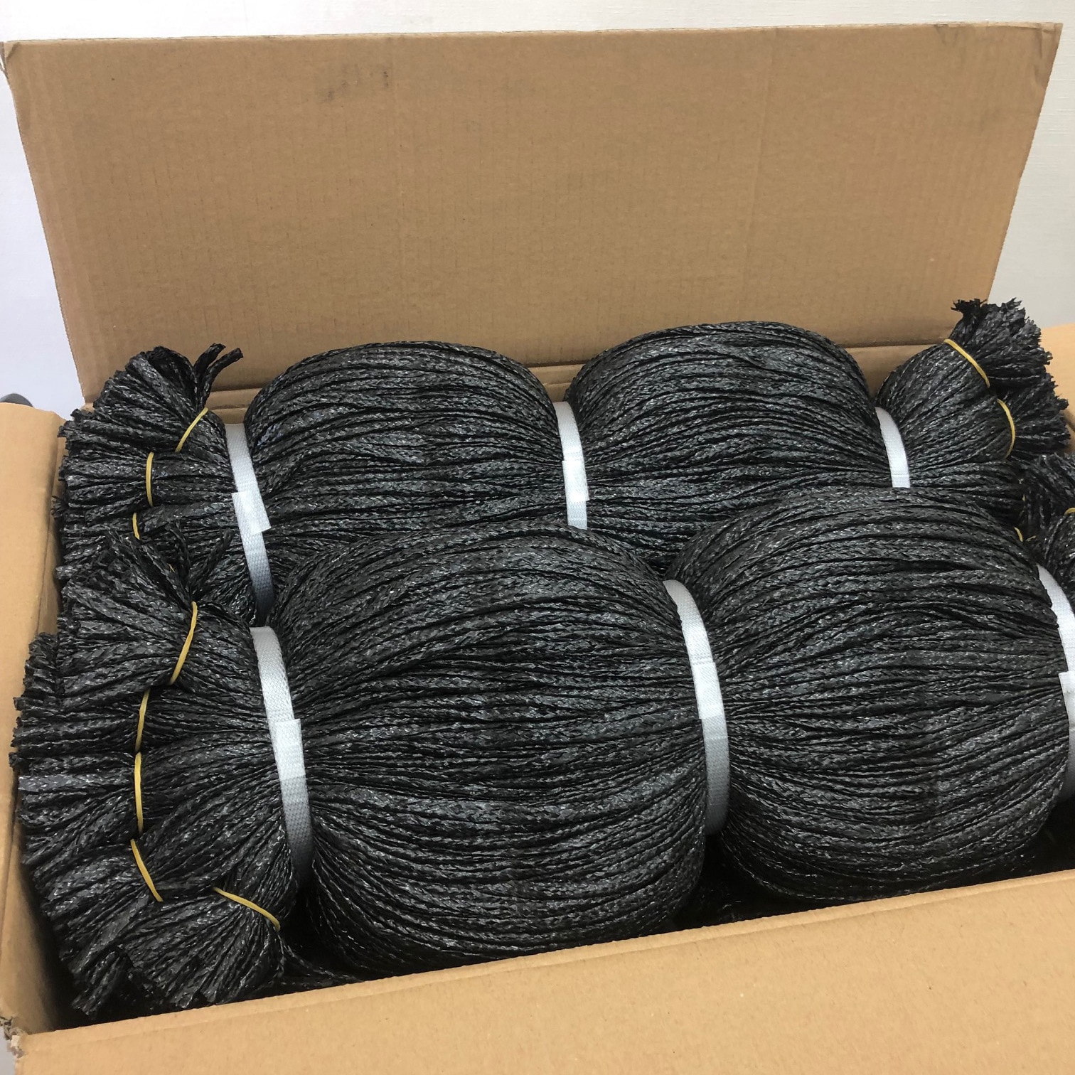 SHEET-ROPE-80BK5000P シート紐(黒) まつうら工業 幅6mm長さ80cm 1箱
