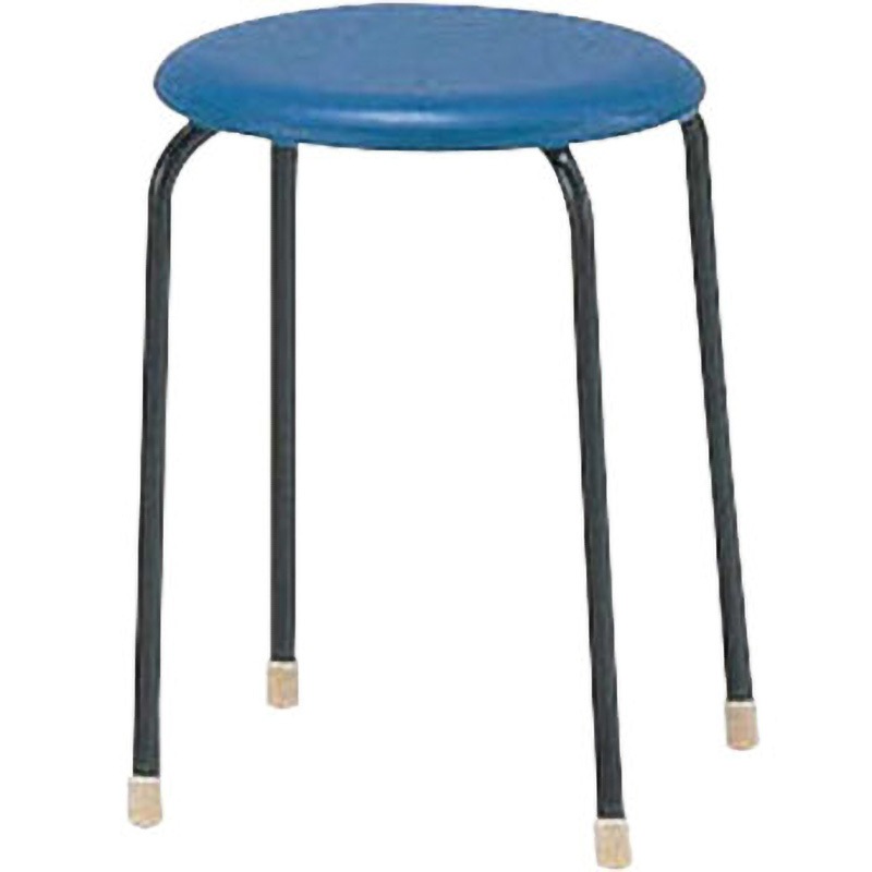 C-19 丸イス C-19 TKG スタッキング可 ブルー色  1個(10脚)