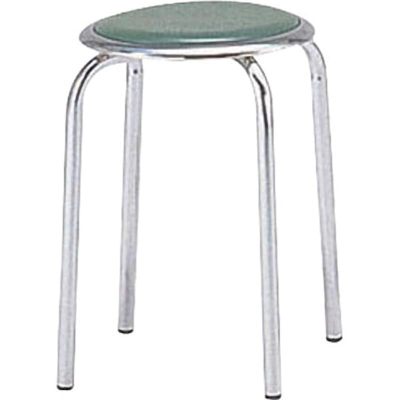 M-24M 丸イス M-24M TKG スタッキング可 グリーン色  1個(10脚)