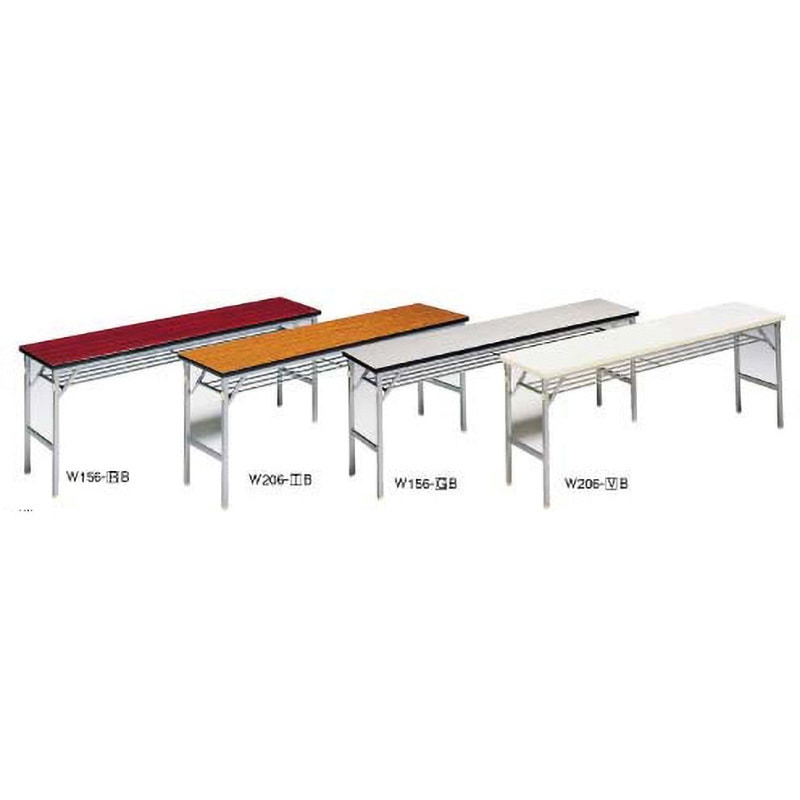 折りたたみ会議テーブルクランク式ワイド脚 (ソフトエッジ)W156-RB 折りたたみ会議テーブルクランク式ワイド脚 (ソフトエッジ)W156-RB\u003cbr