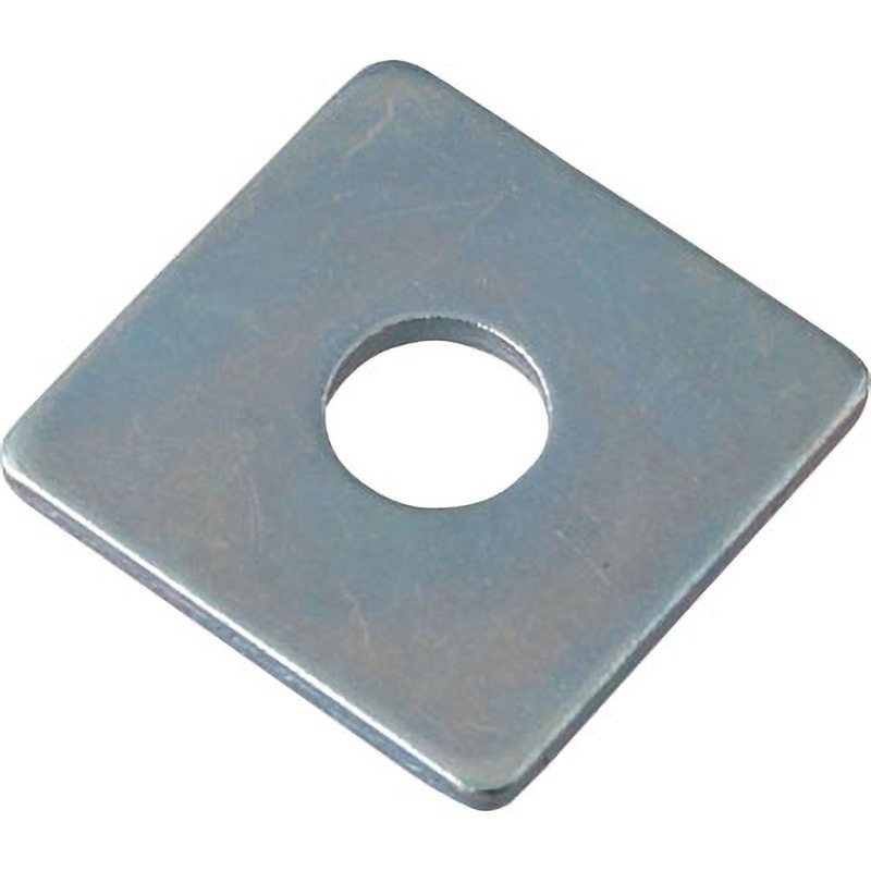 M12×40×3.2 角ワッシャー 大形(鉄/ユニクロ)(小箱) 1箱(100個