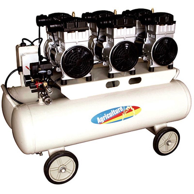 AG-4578NTF 4．5馬力オイルレスエアコンプレッサ アグリカルチャー タンク容量78(39L×2連) 周波数50/60Hz