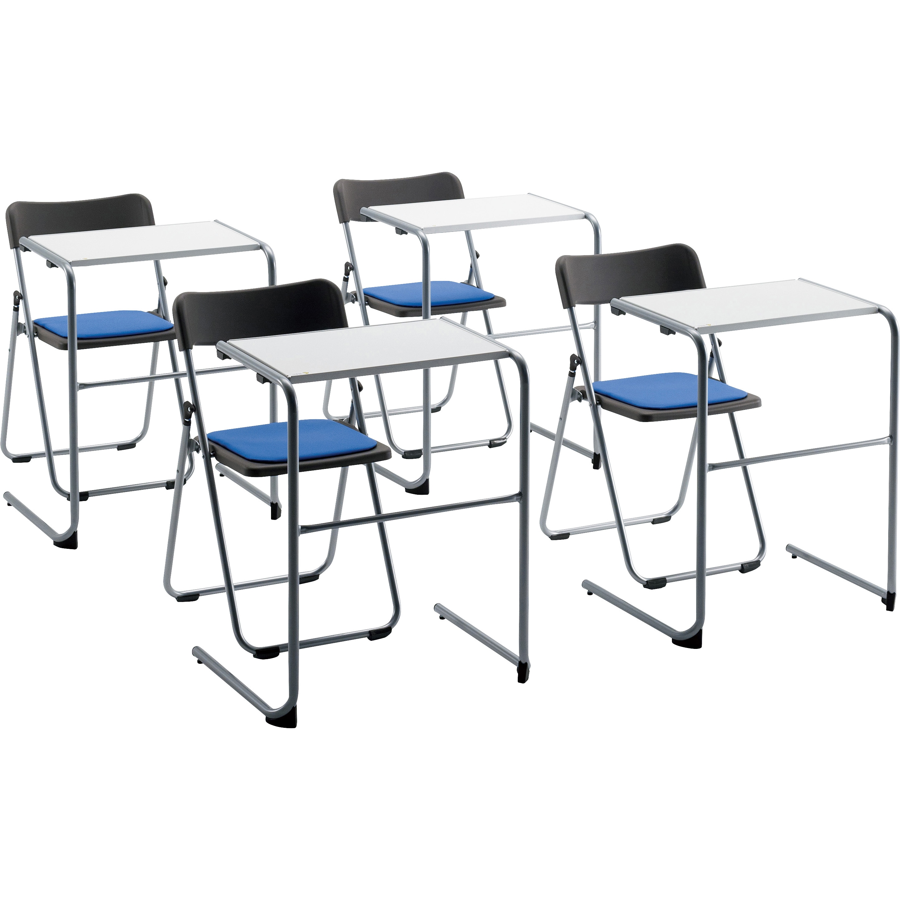 折りたたみチェア CF67-MX 6脚セット アルミパイプ・座パッド付・レザー張り SANKEI ６脚セット 国産 パイプイス アルミ 座パッド付(布) CF67-MY : DELTA