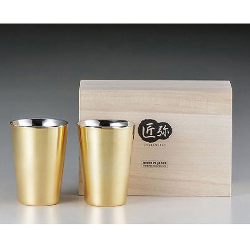 TY-073 匠弥タンブラー外金メッキ 和平フレイズ 容量270mL  1セット(2個) TY-073
