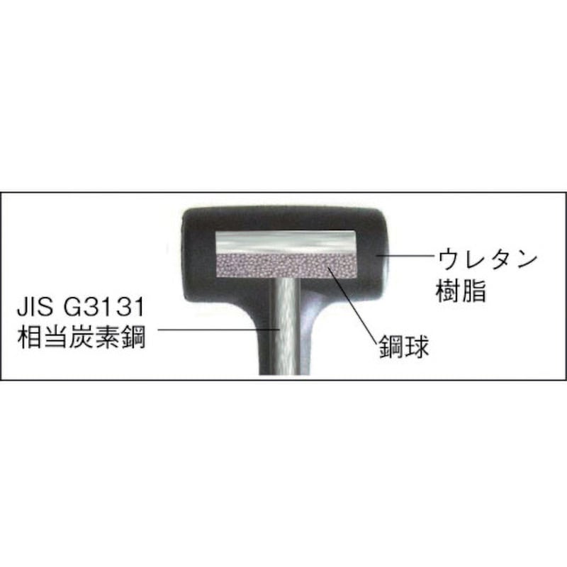 TPUS-20 ウレタンショックレスハンマー TRUSCO 頭径50mm TPUS-20