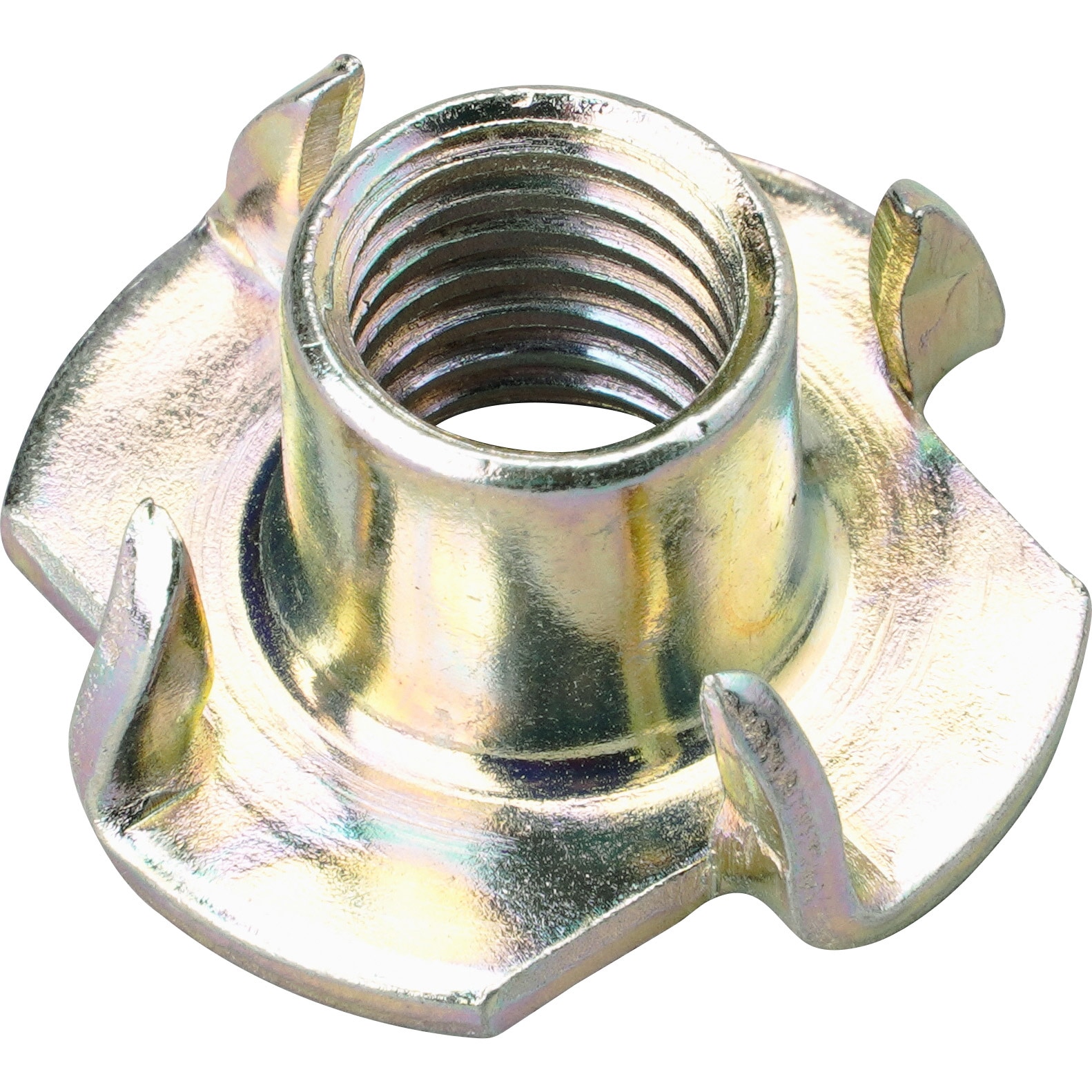 M10 爪付きTナット(鉄/三価ホワイト)(パック品) オチアイ ピッチ