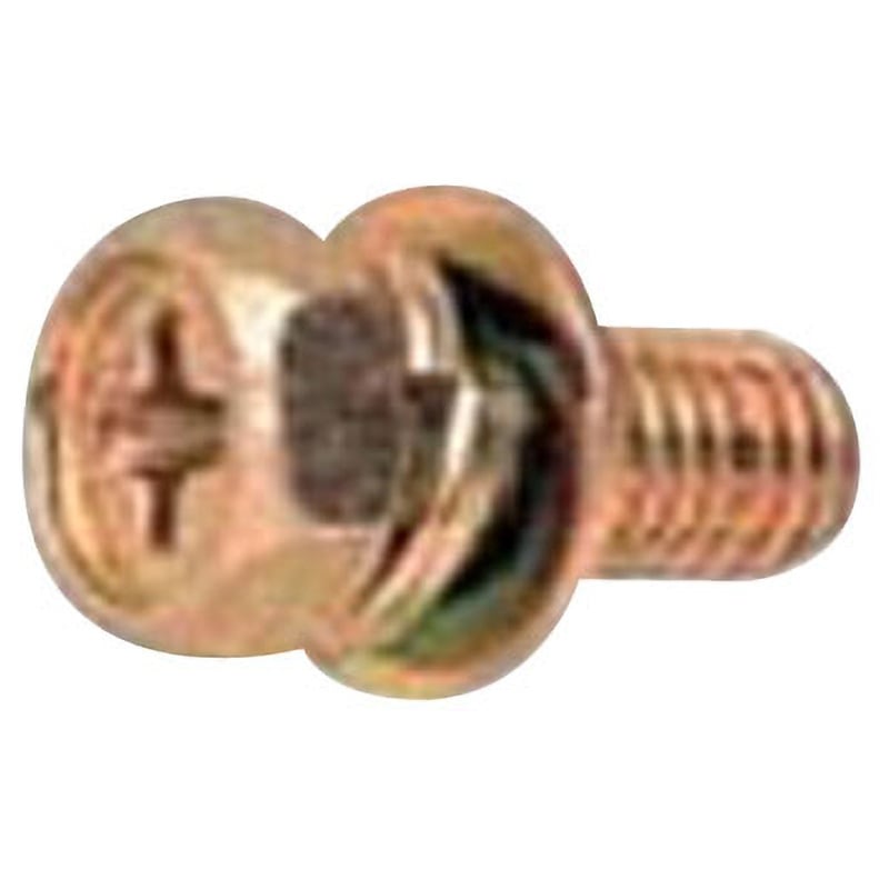 M6×15 (+)六角アプセットP=4(SW+JIS小形W組込)(鉄/ニッケル)(小