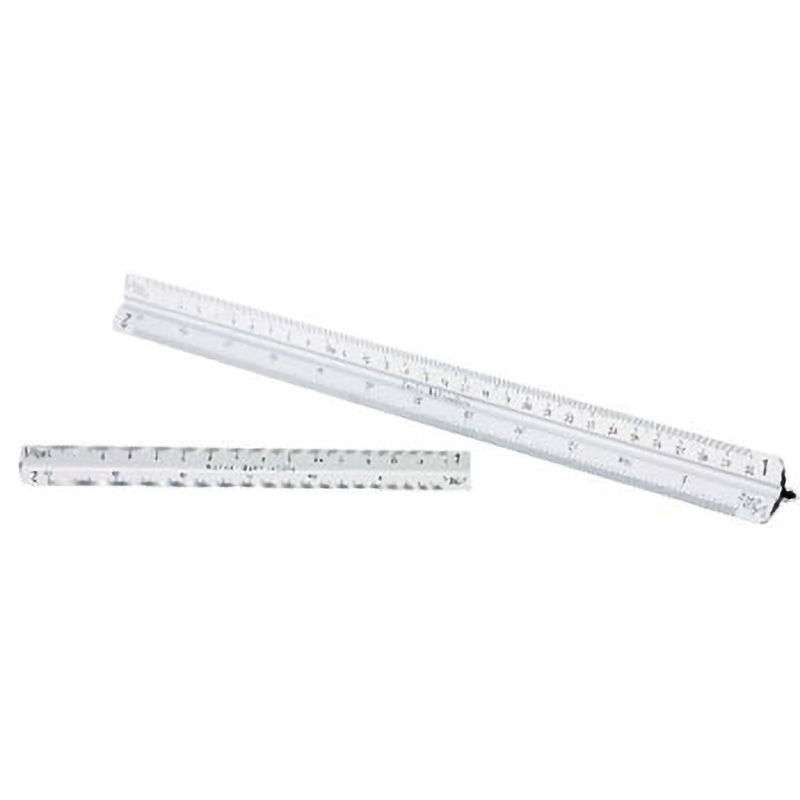 AAL15-1 オールアルミ三角スケール 15cm/30cm 1個 マイゾックス 【通販