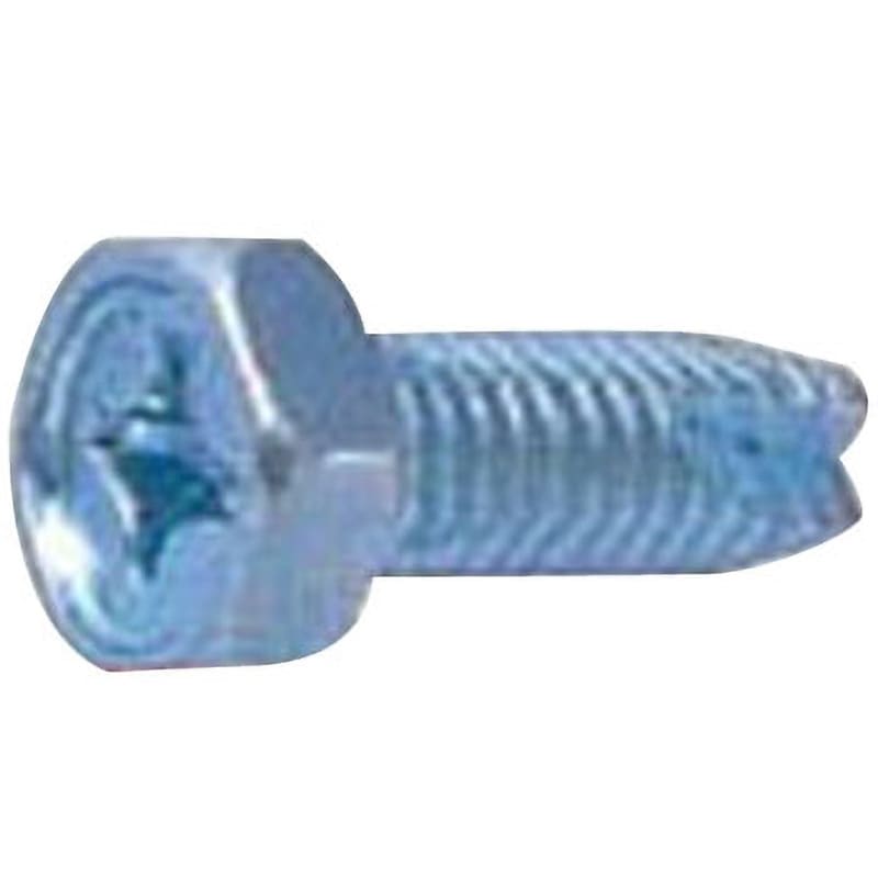 M4×8 (+)六角アプセットタッピンねじ 3種溝付C-1形(鉄/3価ホワイト)(小箱) 大阪魂 十字穴番号2 呼びM4長さ8mm 1箱(1600個)