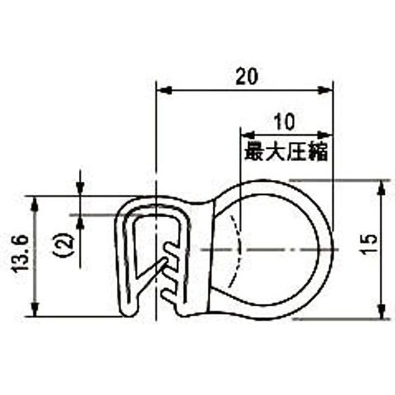 TEM-1011-12 ガスケット 1本(50m) 栃木屋 【通販モノタロウ】