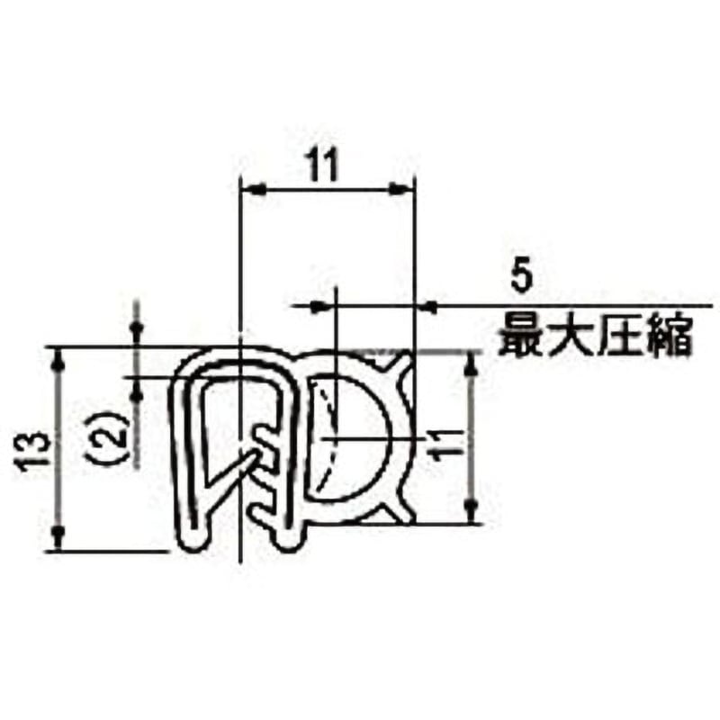 TEM-1011-16 ガスケット(NBR製) 1本(50m) 栃木屋 【通販モノタロウ】