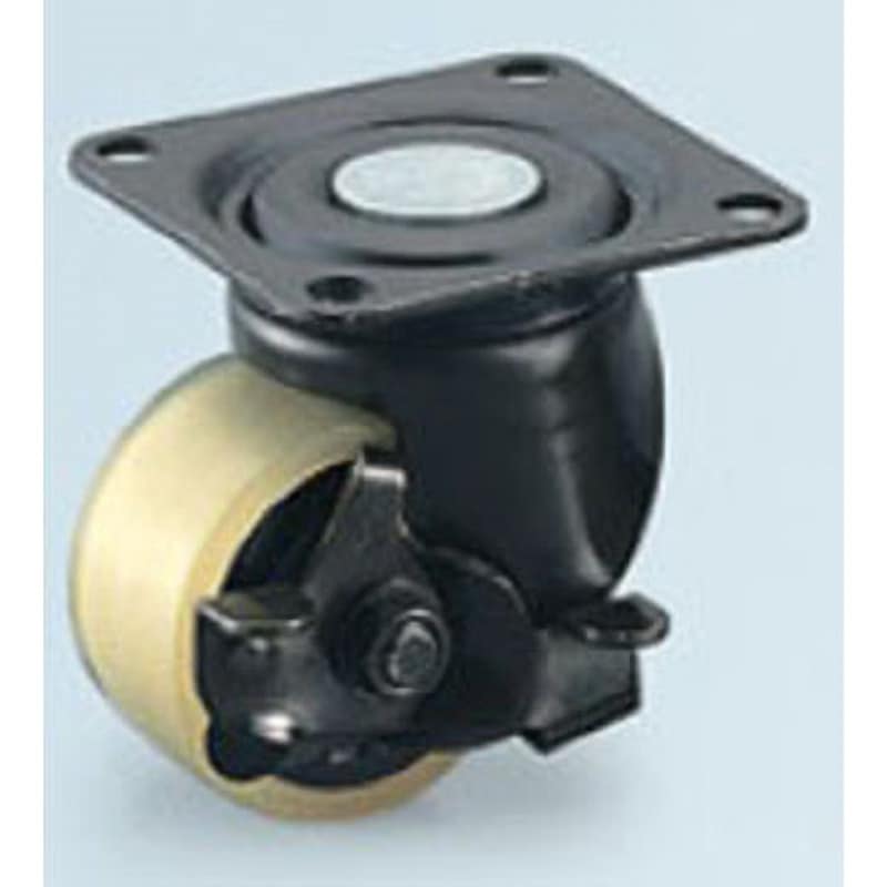 105HB-PAS-B ローラーベアリング入り重量用トラック型 栃木屋 単輪 ポリウレタン車輪 車輪径65mm  105HB-PAS-B