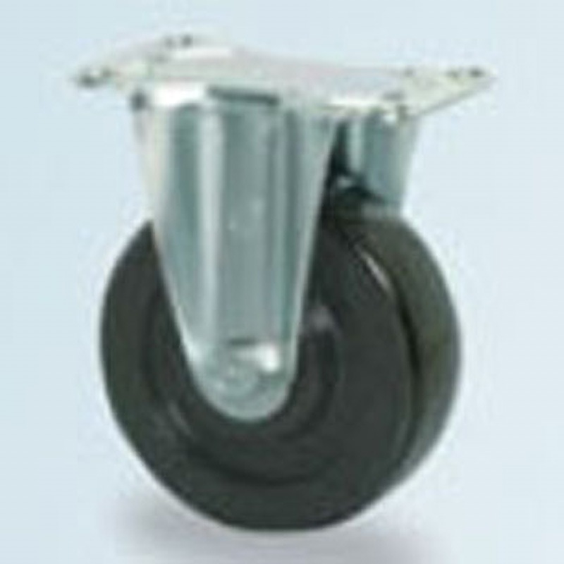 600HB 固定型 重量用ローラーベア入り 合成ゴム車輪