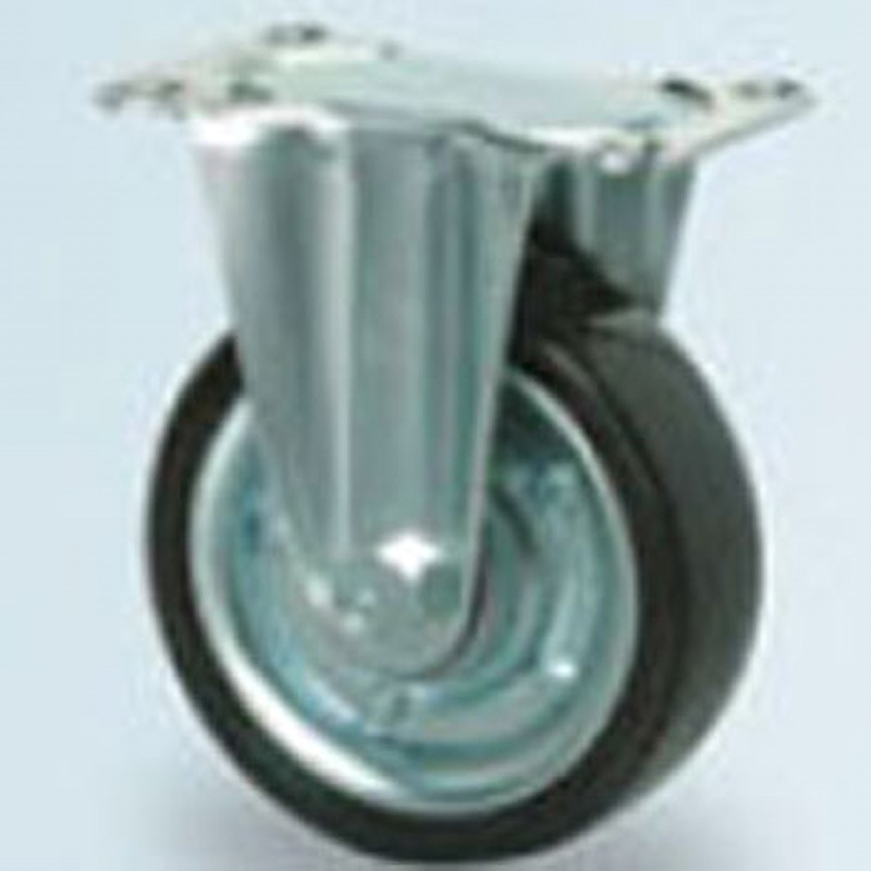 608HB ローラーベアリング入り重量用固定型 栃木屋 単輪 車輪径130mm車輪幅42mm  608HB