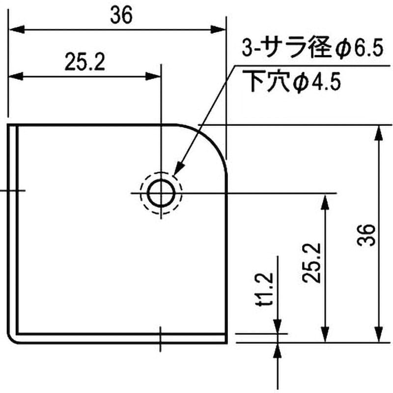 TM-119 隅金具(三方型) 栃木屋 1個 TM-119 - 【通販モノタロウ】 TM-119 隅金具(三方型) 栃木屋 1個 TM-119 - 【通販モノタロウ】