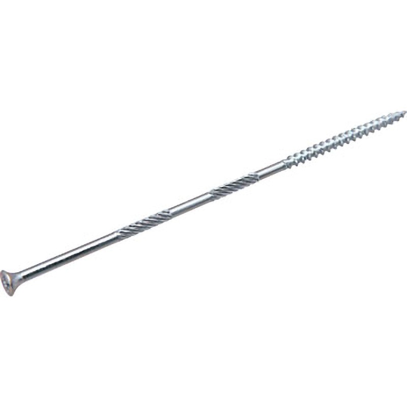 M5.3×180 (+)(カット付)コーススレッドラッパ(鉄/ユニクロ)(小箱) 大阪魂 ねじの呼びM5.3長さ180mm 1箱(100個)