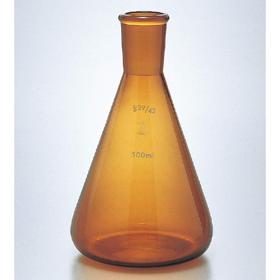 アズワン 共通摺合ナスフラスコ(茶褐色)1000mL 24 40