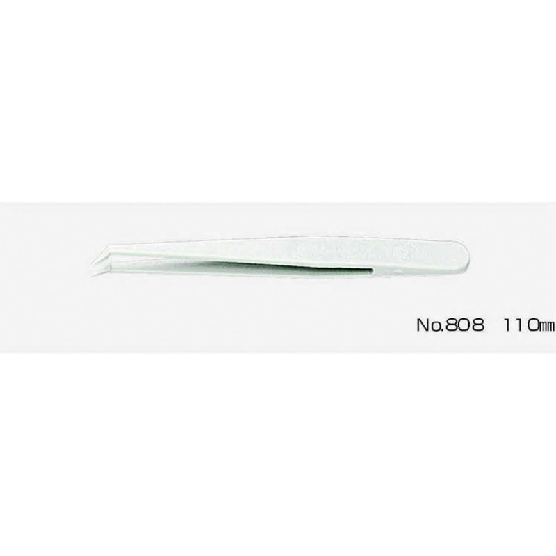 No.808 プラスチックピンセット 三商 デルリン製 全長110mm - 【通販