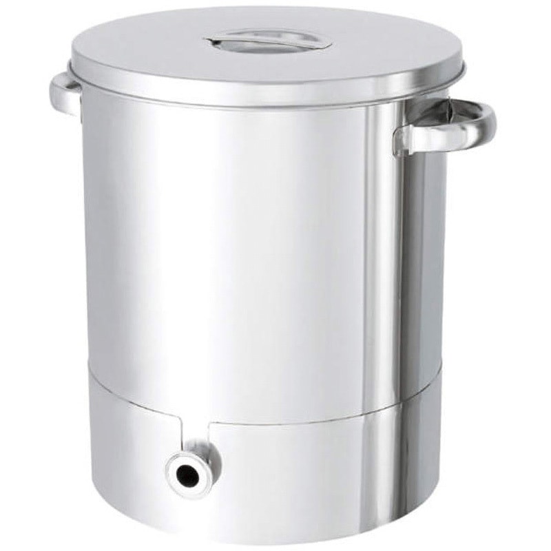 ステンレス製の36L円柱容器(蓋付き円柱バット) ステンレス製の36L円柱容器(蓋付き円柱バット)