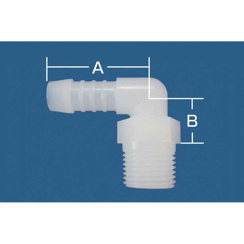 PHL10-1/4PVDF PVDFハーフエルボ 1セット(10個) 三商 【通販モノタロウ】
