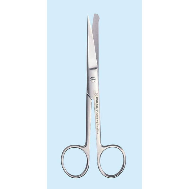 HSB 138-14 研究実験用はさみ ハマー 解剖剪刀 片尖   HSB 138-14