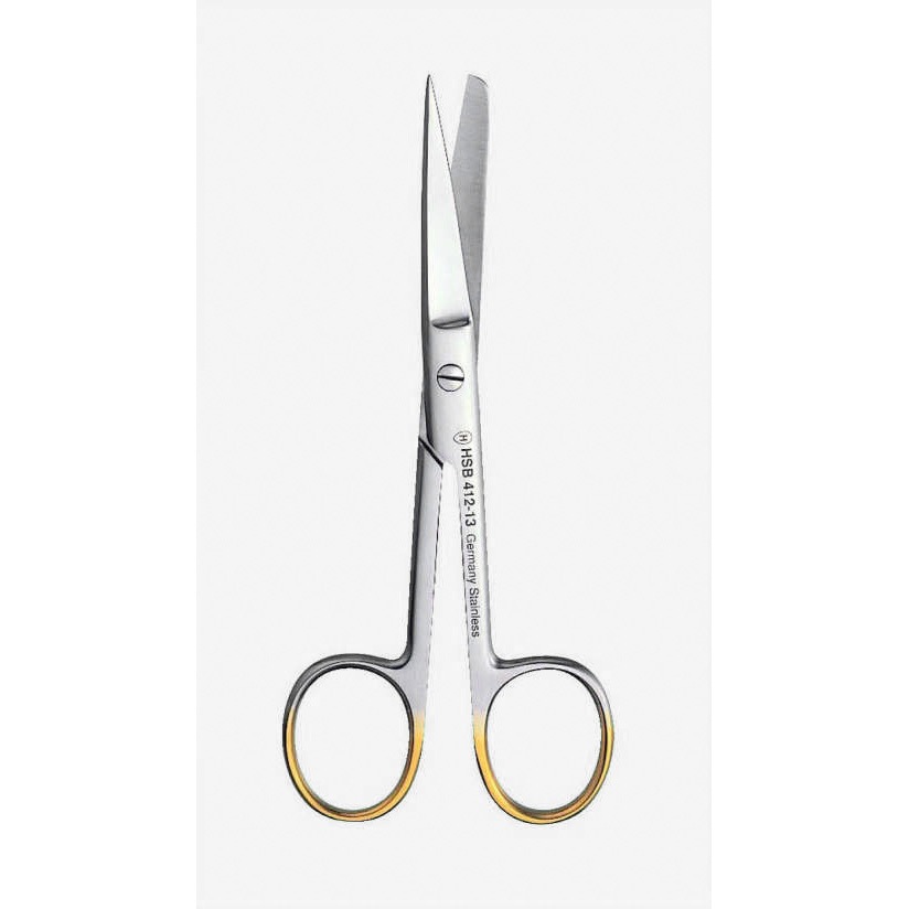 HSB 412-13 研究実験用はさみ ハマー 直剪刀 片尖   HSB 412-13