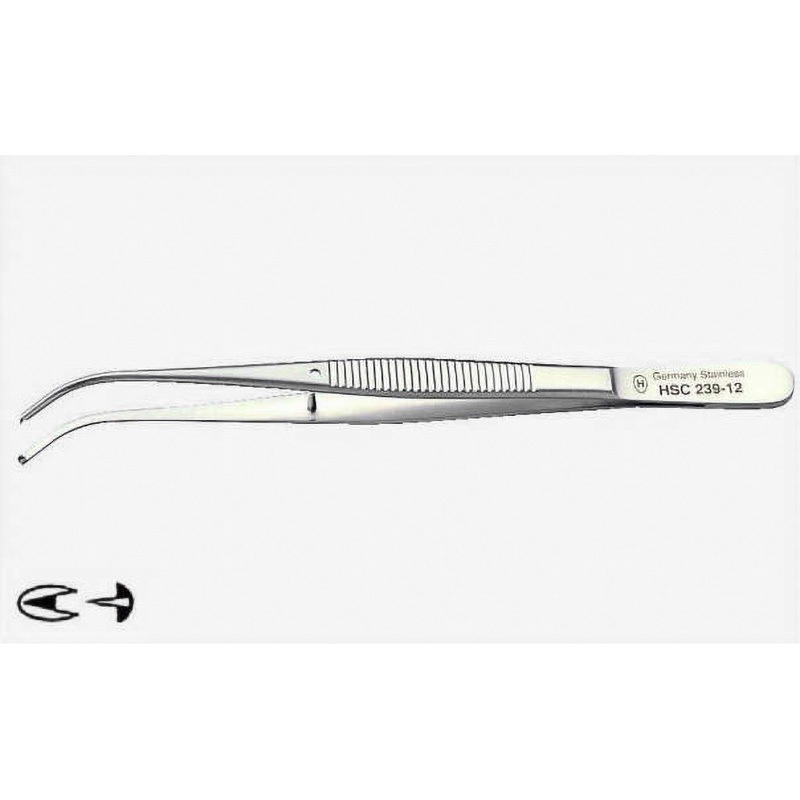 HSC 239-12 研究実験用ピンセット ハマー 材質Germany Stainless(18-8