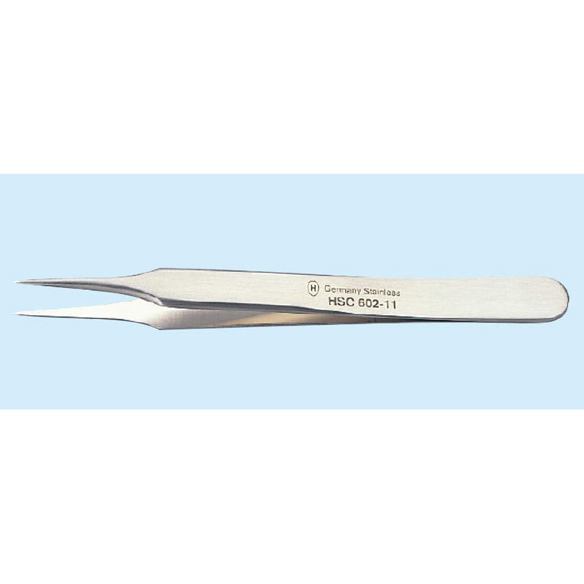 HSC 602-11 精密ピンセット ハマー 材質Germany Stainless(18-8ステンレス製) 種別No.4 全長110mm  HSC 602-11