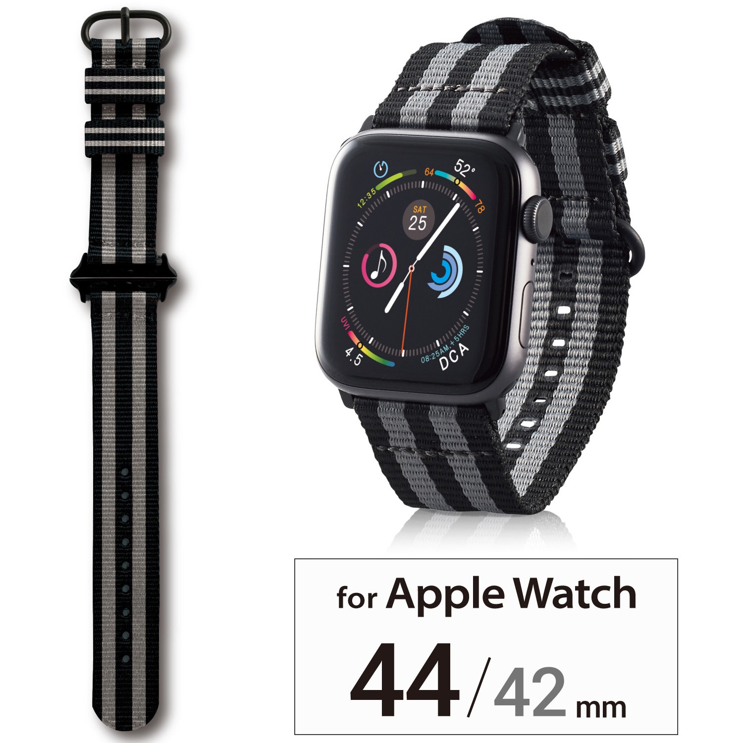 AW-44BDNATSJB アップルウォッチ AppleWatch バンド SE 6 5 4 ( 44mm ) 3 2 1 ( 42mm ) ベルト  トリコロール 1個 エレコム 【通販モノタロウ】