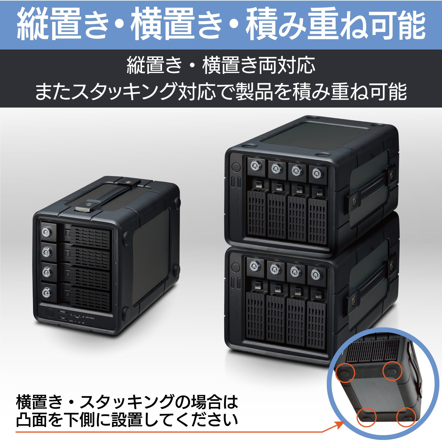 ELD-4B040UBK HDD (ハードディスク) 外付け 12TB 4Bay RAID