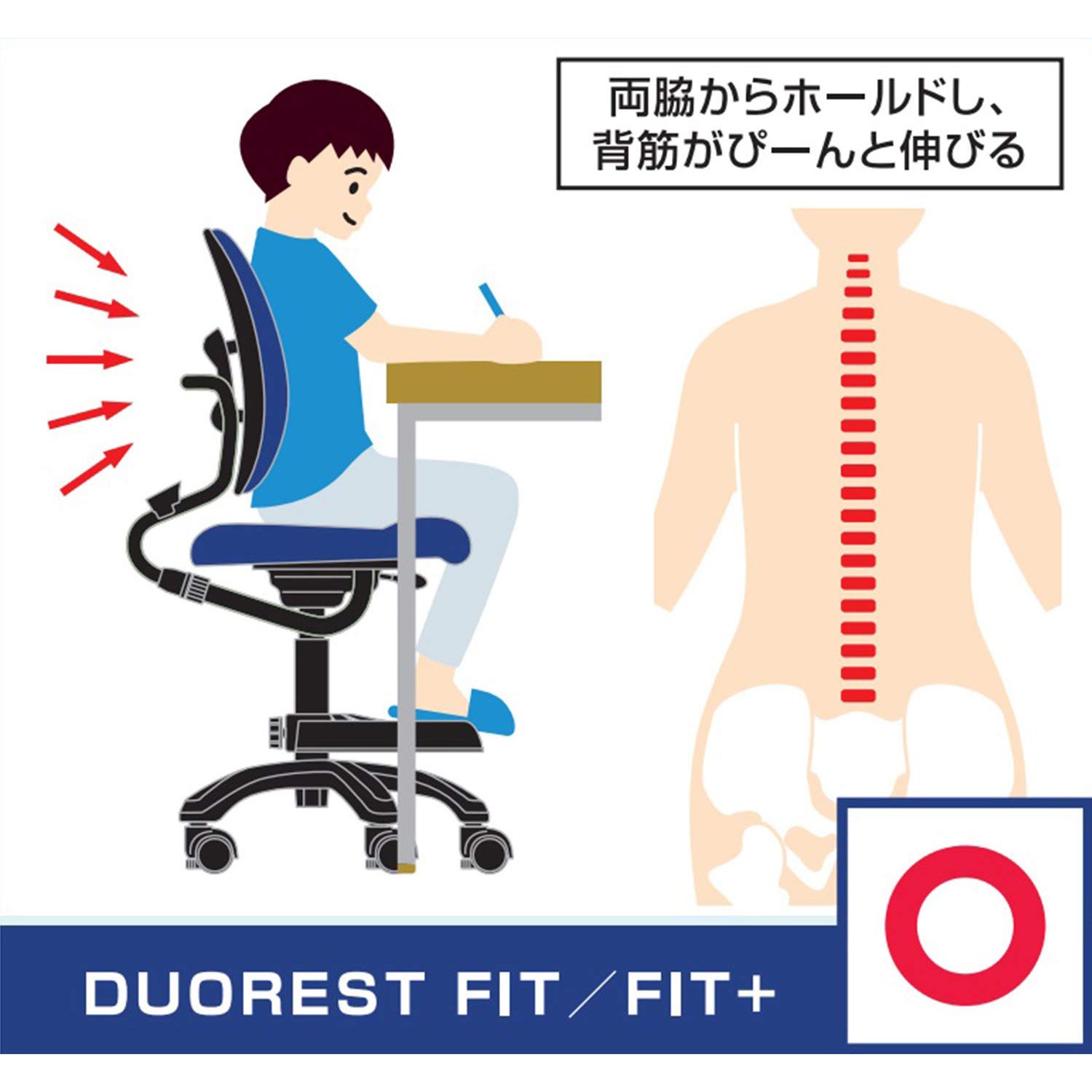 ❖【未使用に近い】DUOREST チェア 背もたれ可動 DR-286BY デュオレスト（DUOREST） DR-286BY 足置き キャスター付き いい姿勢