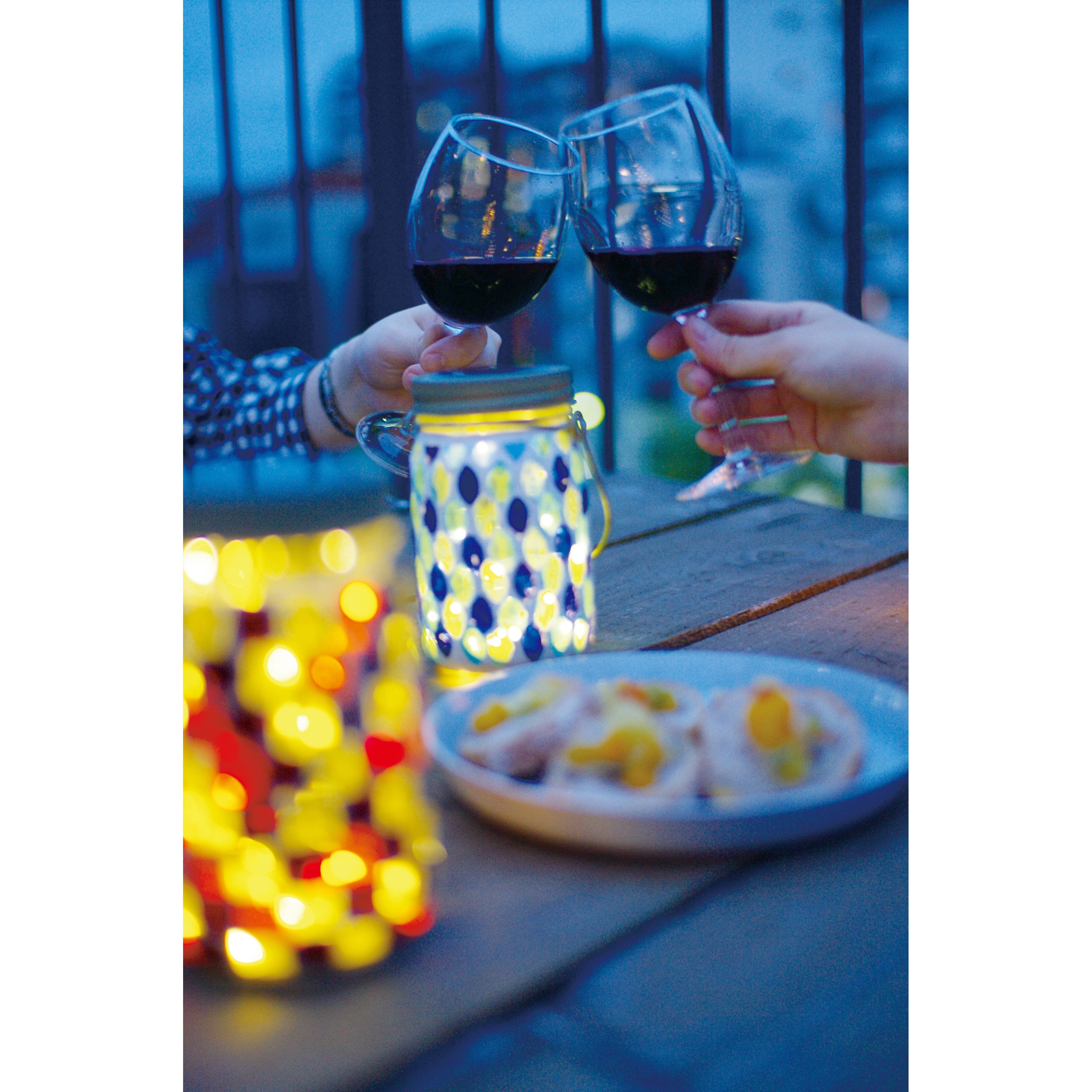 KL-10354(OR) LED ソーラーガーデンライト モザイク 1台 キシマ