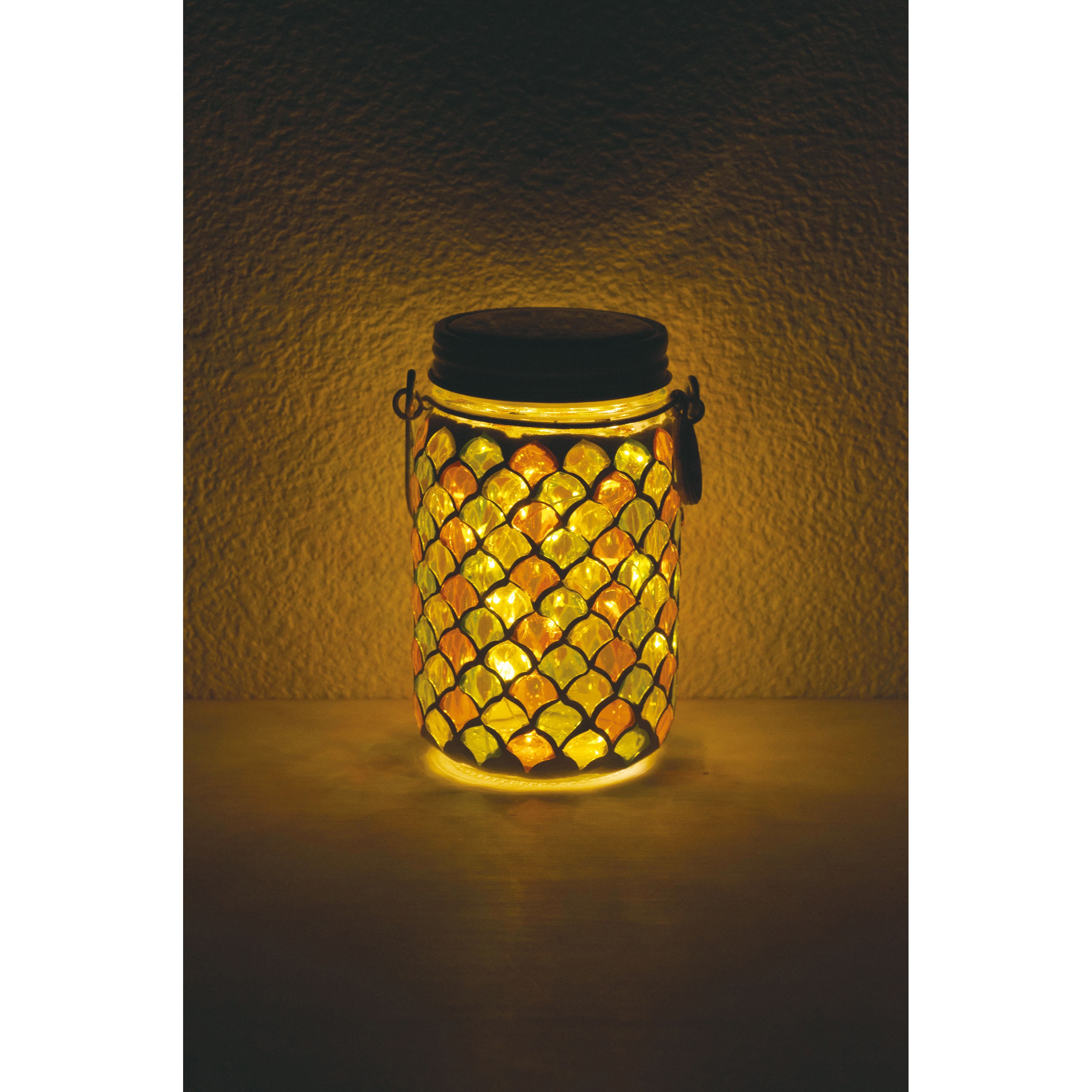 KL-10354(OR) LED ソーラーガーデンライト モザイク 1台 キシマ