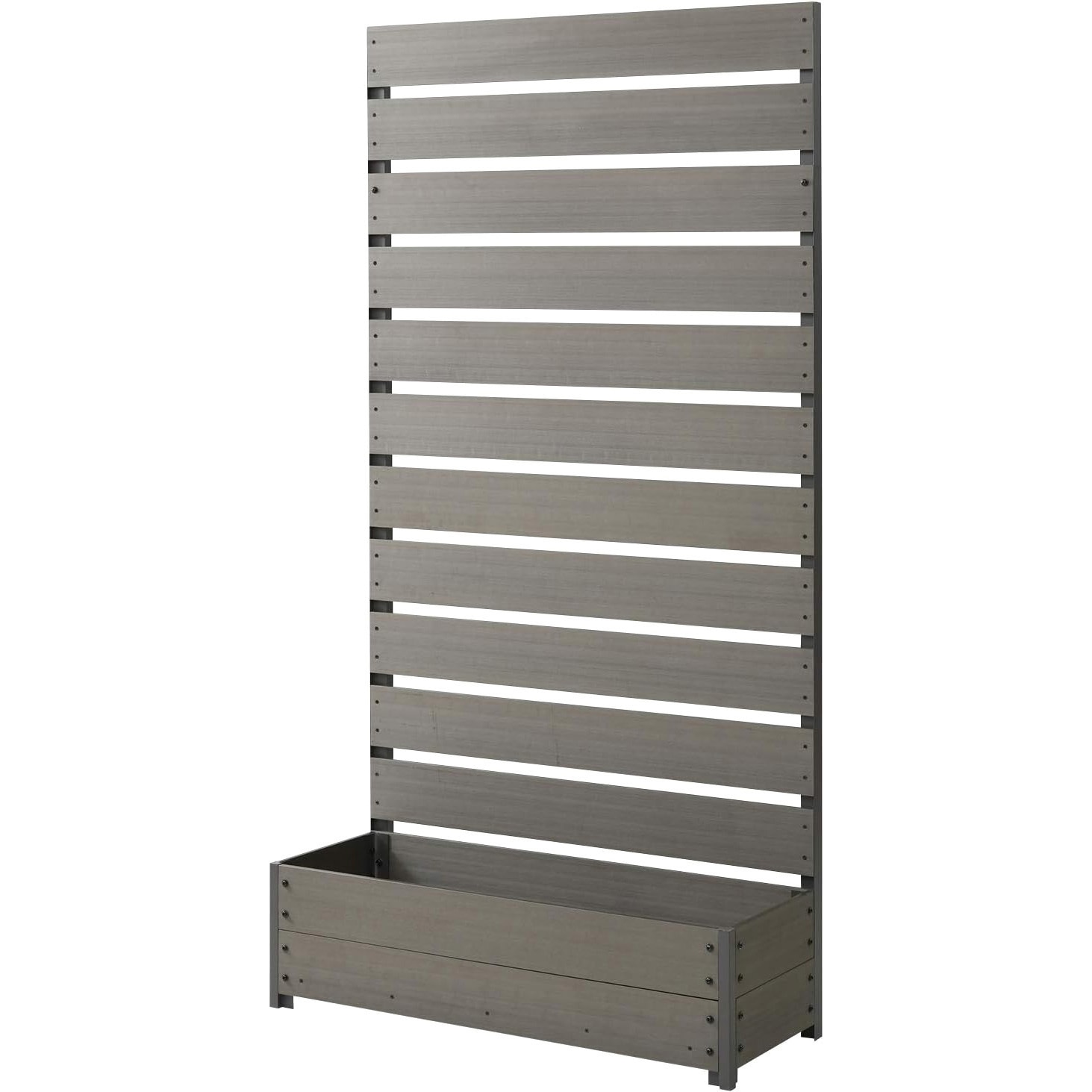 YPF-1890(BR) 人工木 プランターフェンス 高さ150/180cm YAMAZEN(山善 YPF-1890(BR) 人工木 プランターフェンス 高さ150/180cm YAMAZEN(山善