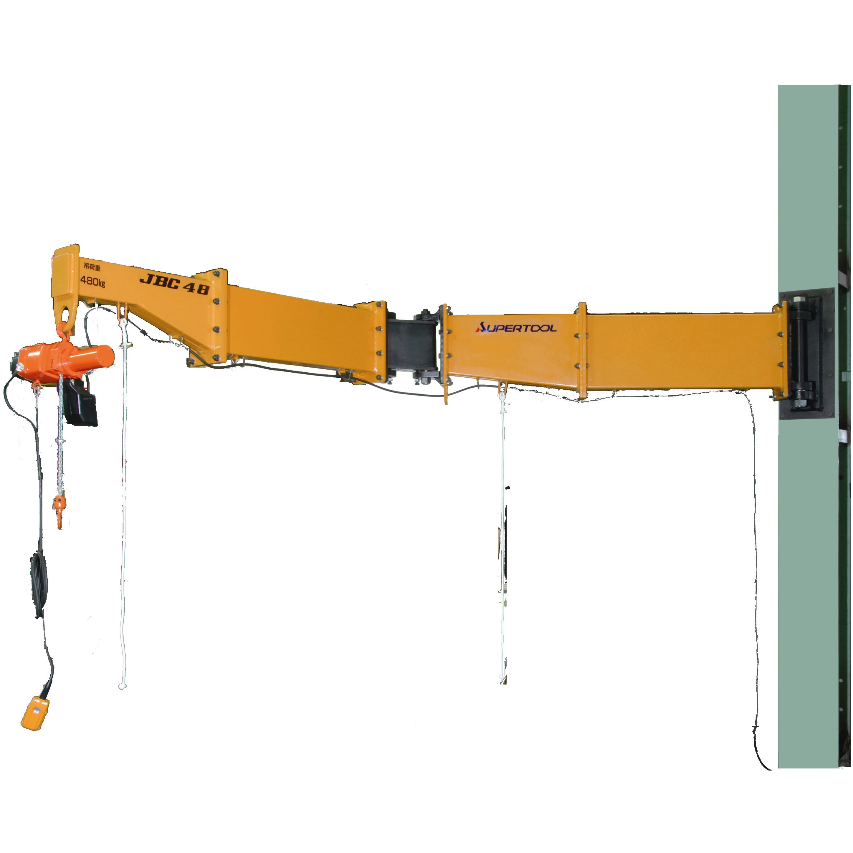 JBCT1630HF 二速型電動チェーンブロック付ジブクレーン スーパーツール 揚程任意m JBCT1630HF - 【通販モノタロウ】