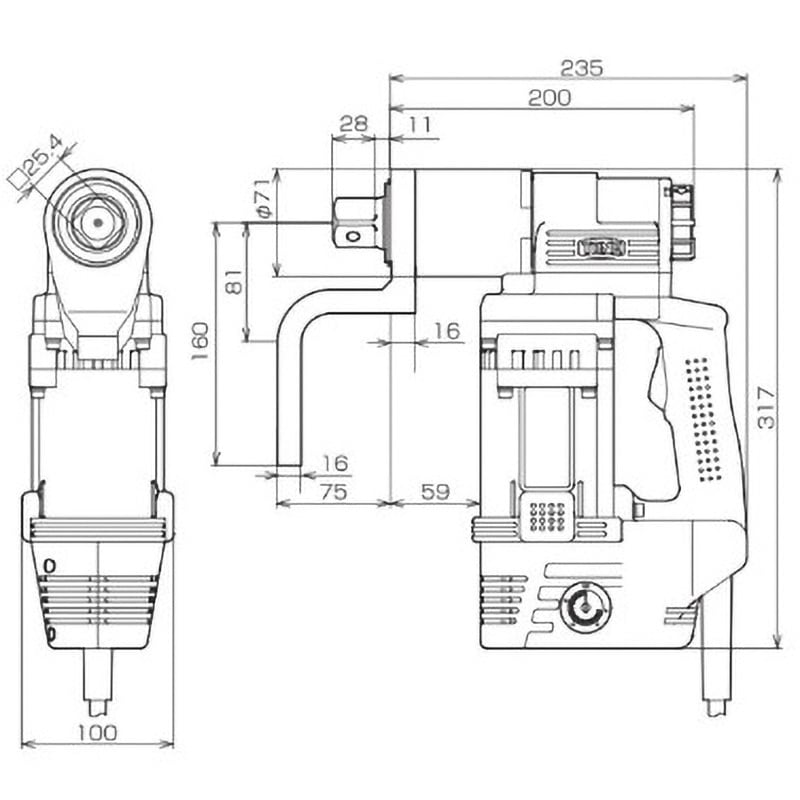 GST181 ナットランナー(シンプルトルコンGST) 1個 トネ TONE (前田金属工業) 【通販モノタロウ】