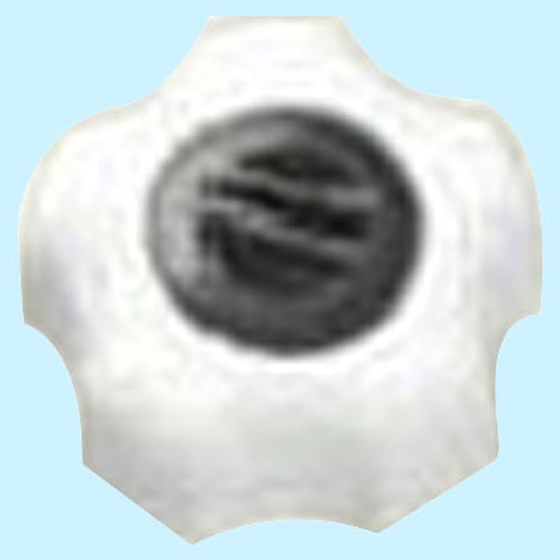 M12 NEWフィットノブ 白(鉄/生地)(小箱) 三星産業貿易 五角形 ねじの呼びM12 1箱(30個)